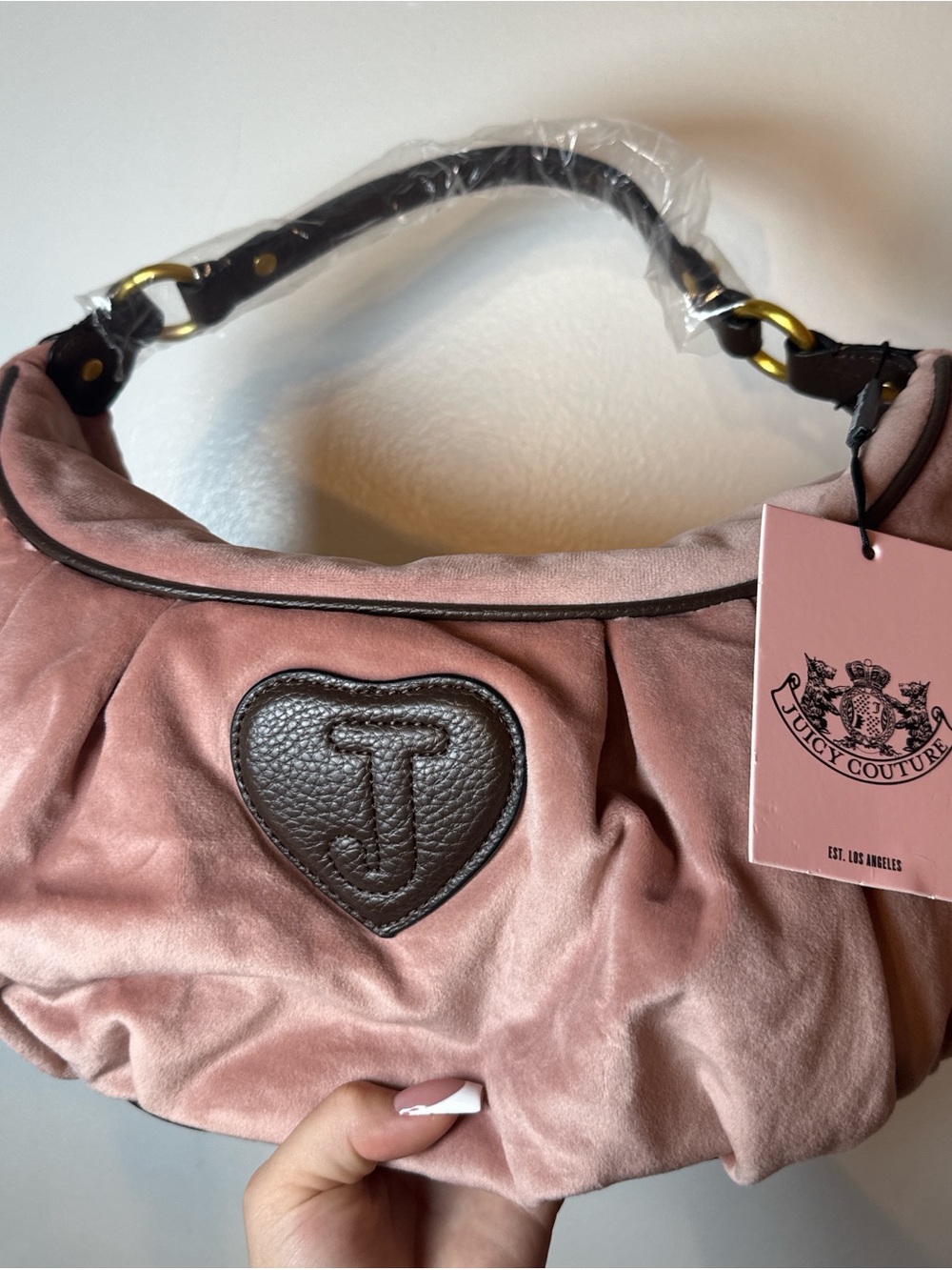 Juicy Couture Dusty Pink Hobo Daydreamer Shoulder Bag - Picture 4 of 7